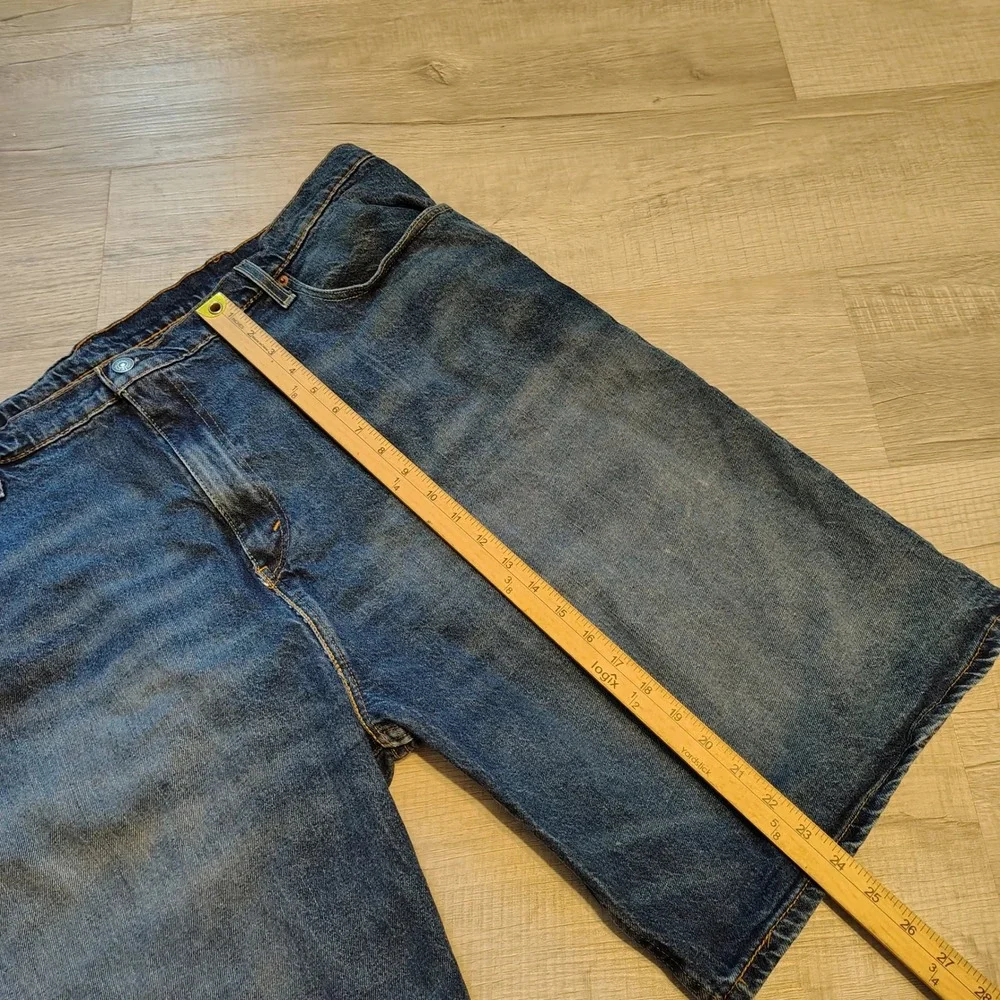 Levis 569 Loose Straight Denim Shorts Mens 44 Blue Medium Wash Wideleg baggy